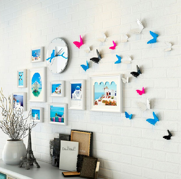 Декоративные бабочки на стене