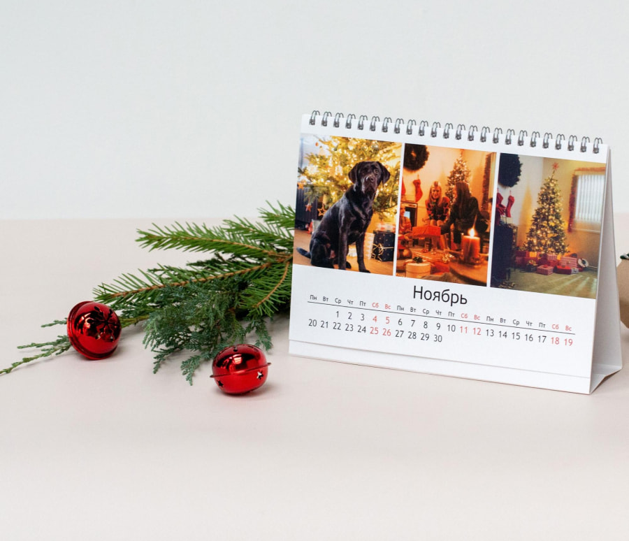 Настольный календарь на Новый год