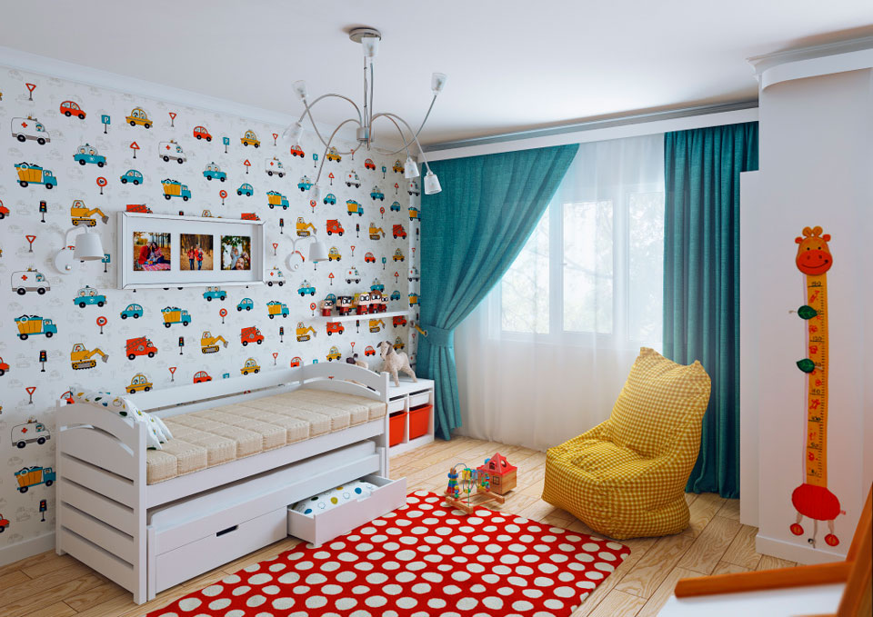 Милые идеи дизайна детской комнаты