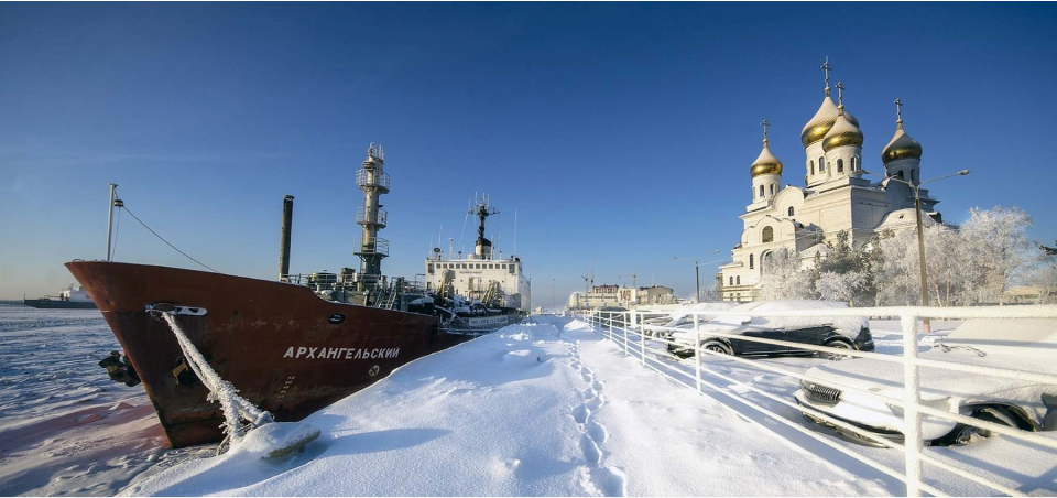 Архангельск зимой