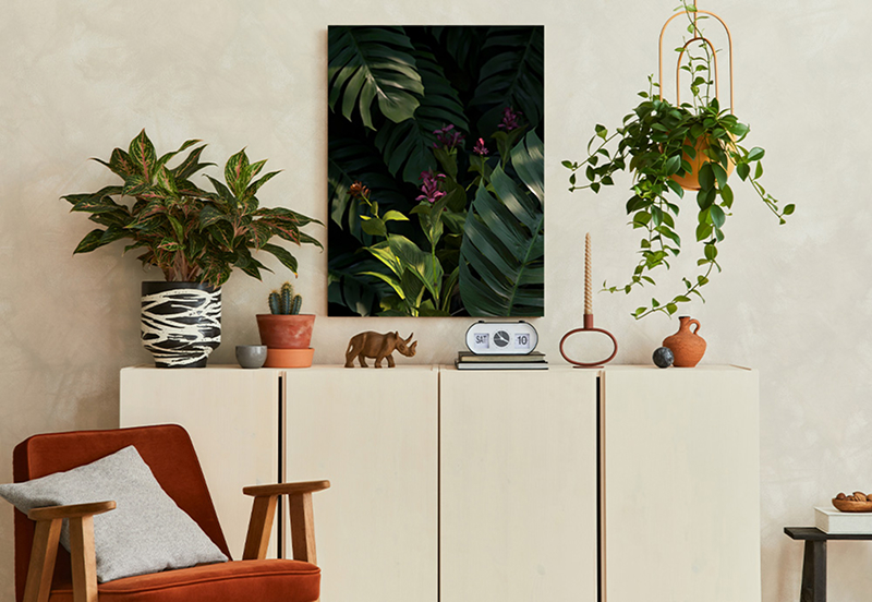 Растительный декор в дизайне интерьера