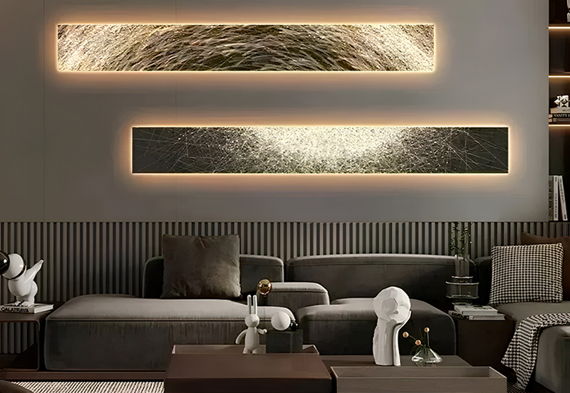 Подсветка настенного декора в дизайне интерьера