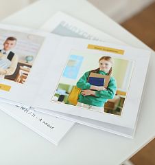 Разворот выпускного альбома